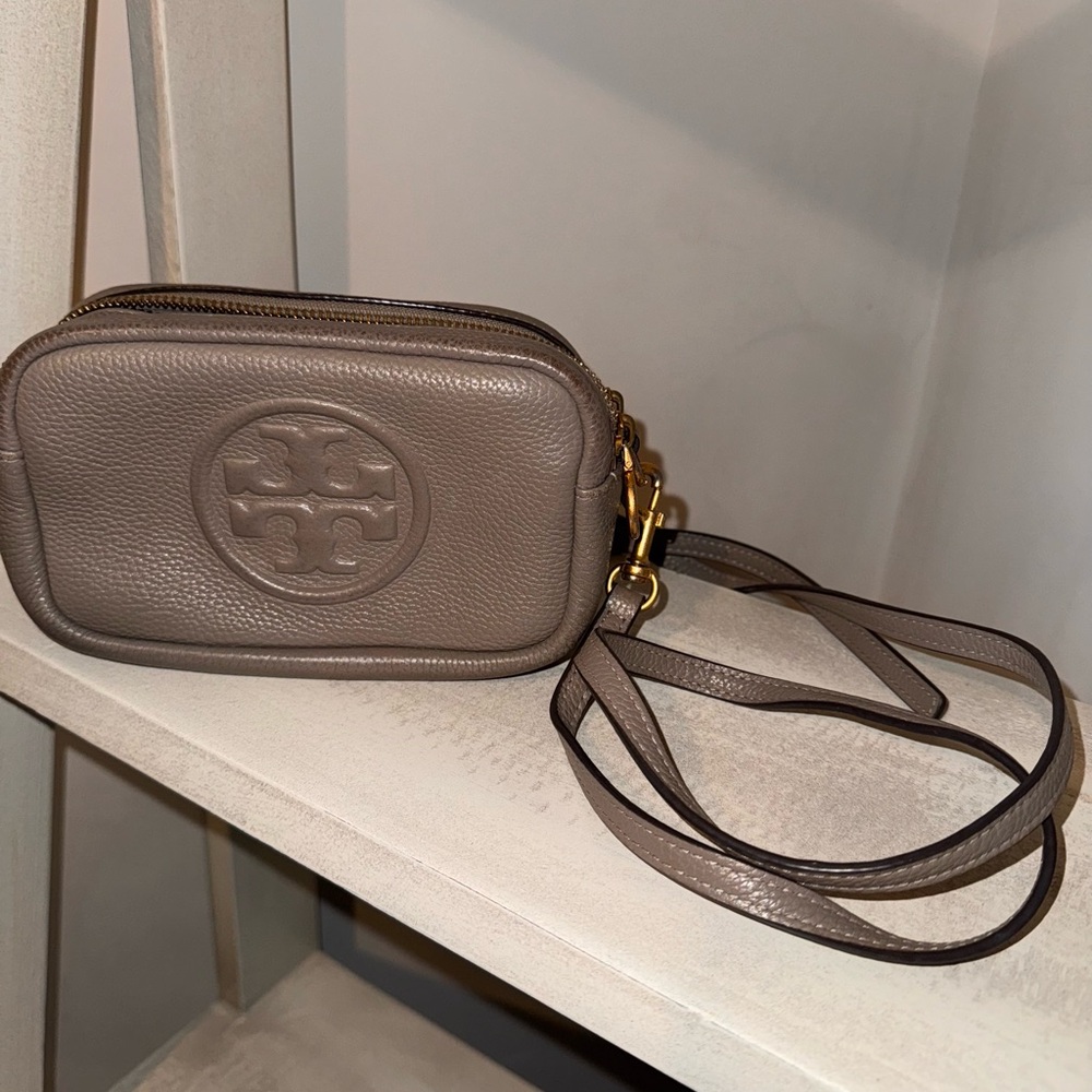 Tory Burch Taupe Crossbody Bag